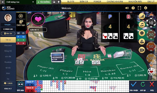 Tổng 9 điểm là số điểm cao nhất có trong ván bài baccarat đổi thưởng